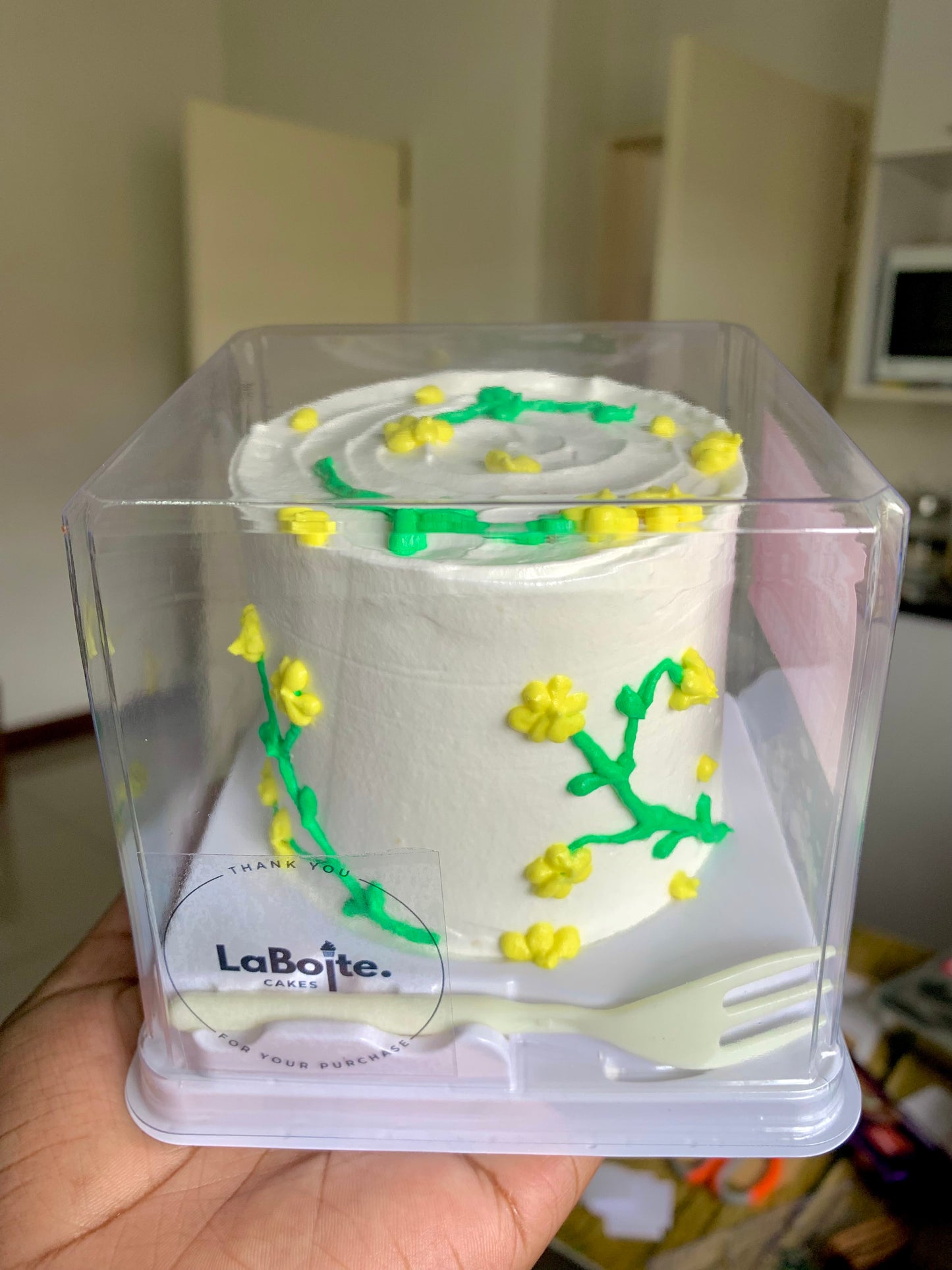 Floral baby cake