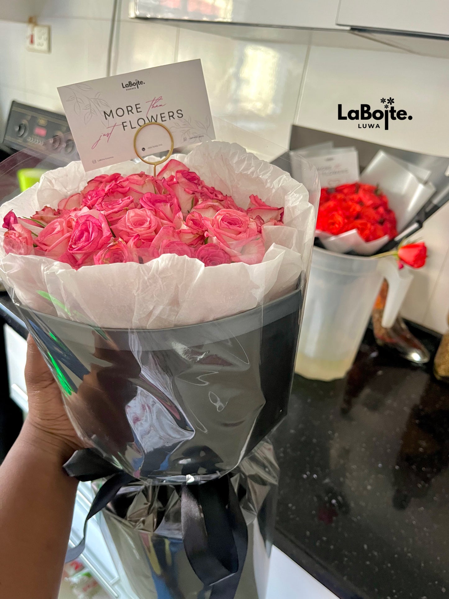 Korean style pink bouquet (20 stems)