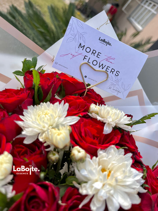 Heart shaped bouquet (40 stems mix)