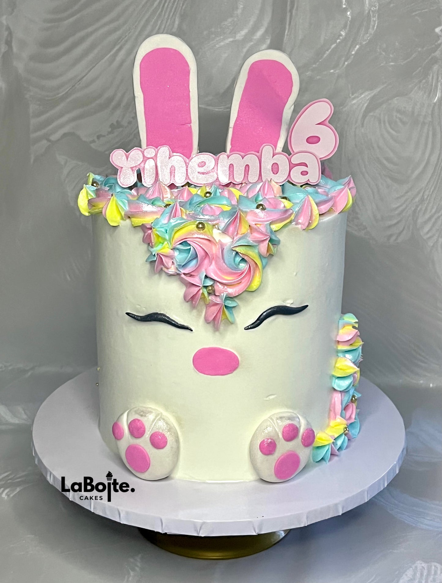 Baby Girl Bunny Cake