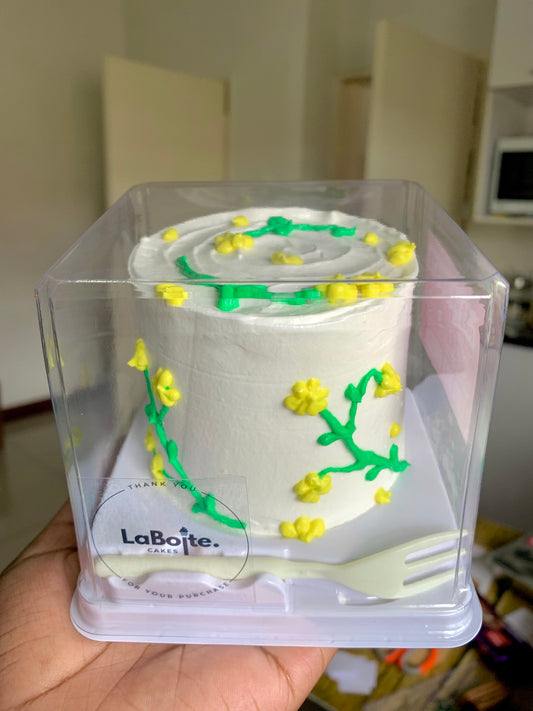 Floral baby cake
