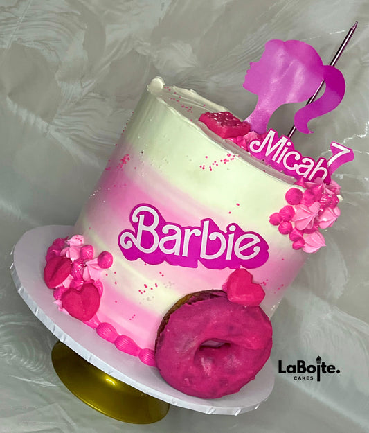Barbie themed cake
