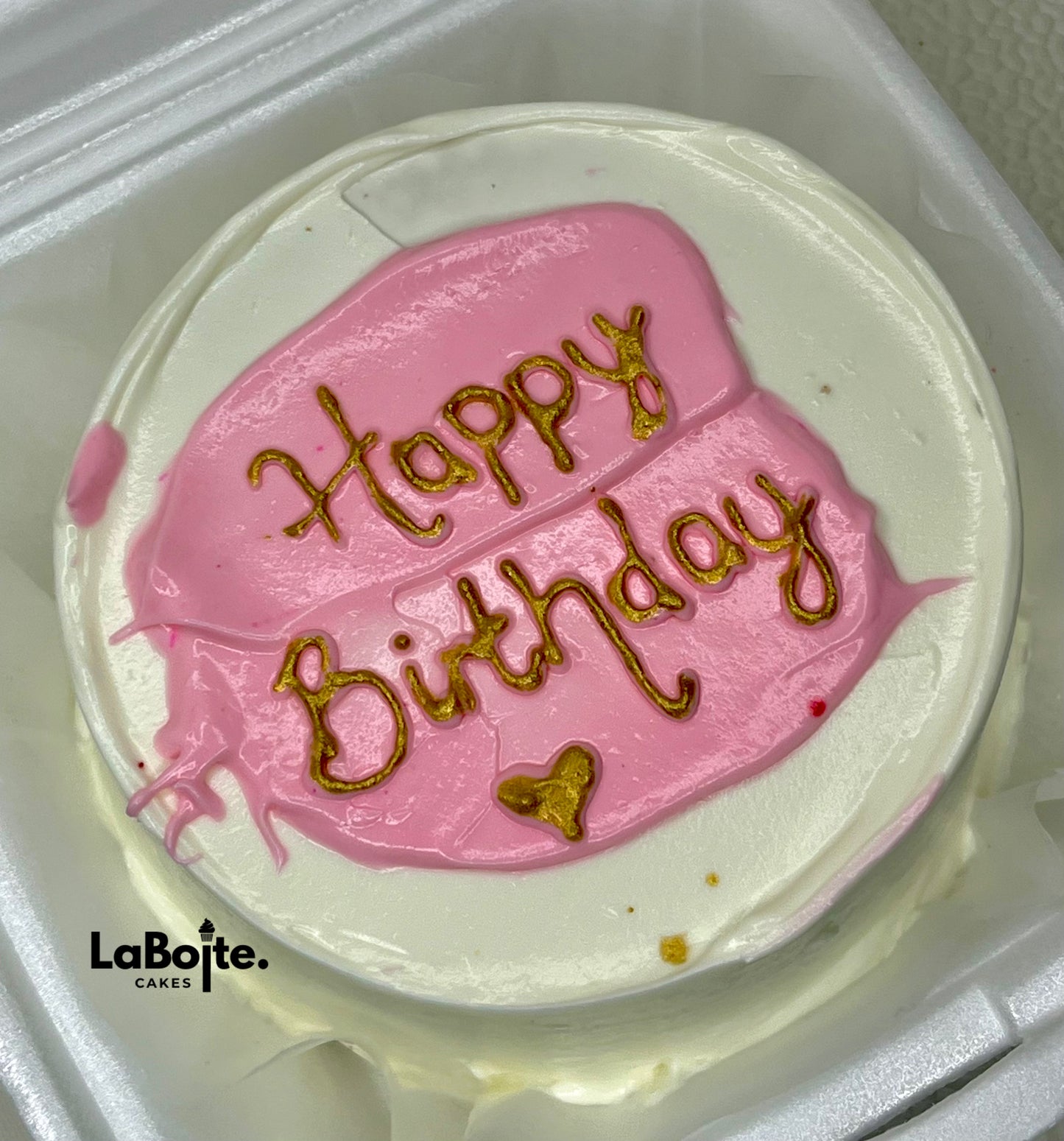 Pink & White birthday bento