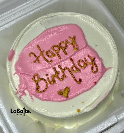 Pink & White birthday bento