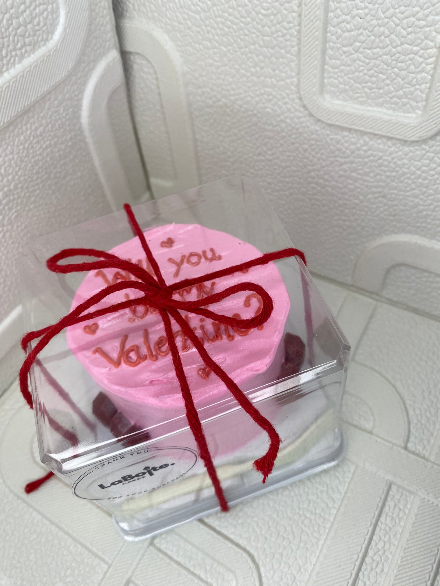 Valentines baby cake