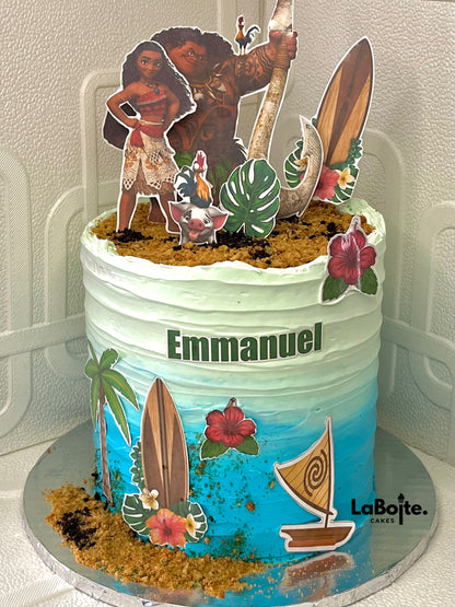 Moana themed cake