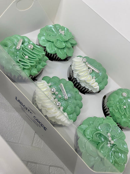 Green and white cuppies