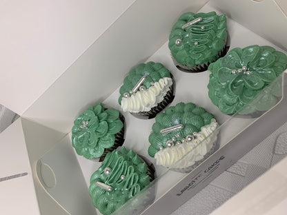 Green and white cuppies