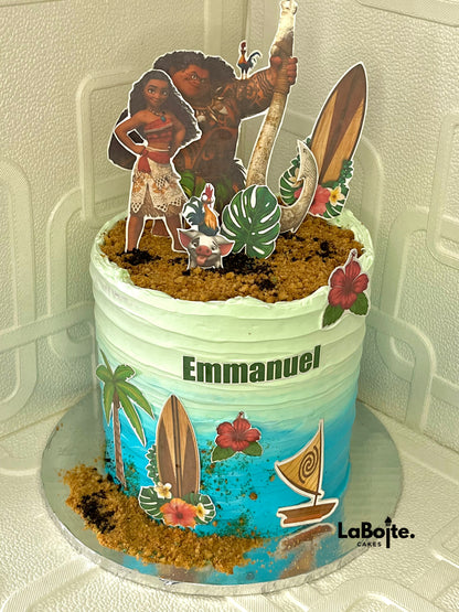 Moana themed cake