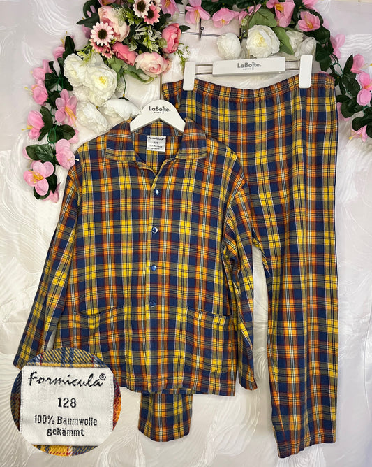 Checked boys pajama set
