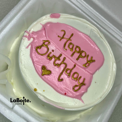 Pink & White birthday bento