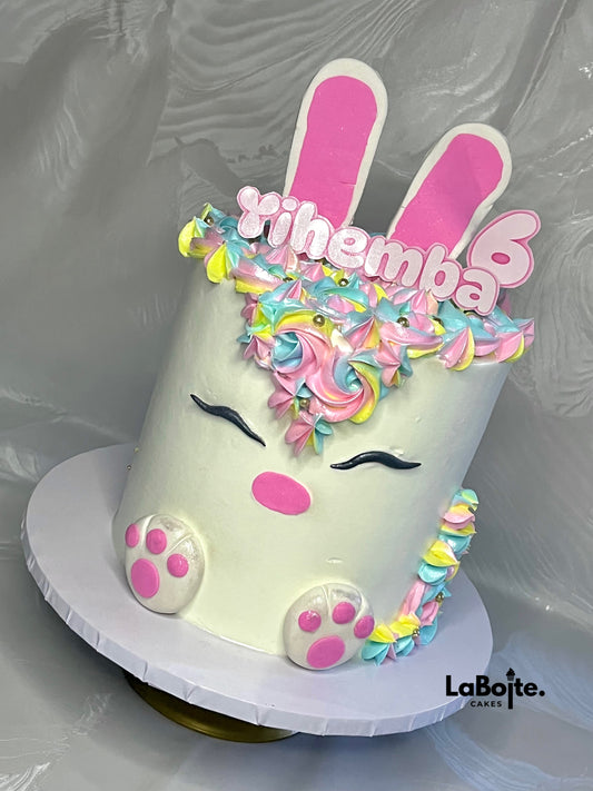 Baby Girl Bunny Cake