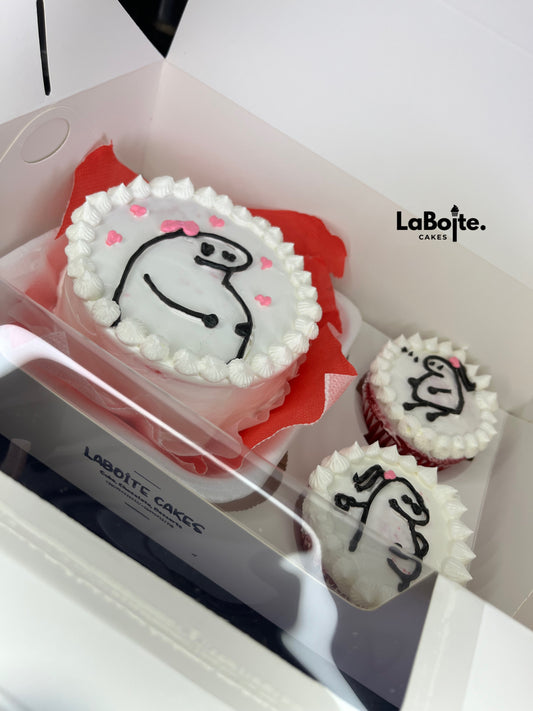 Prego themed bento + 2 cupcakes