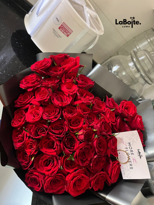 Heart shaped bouquet (50 stems)