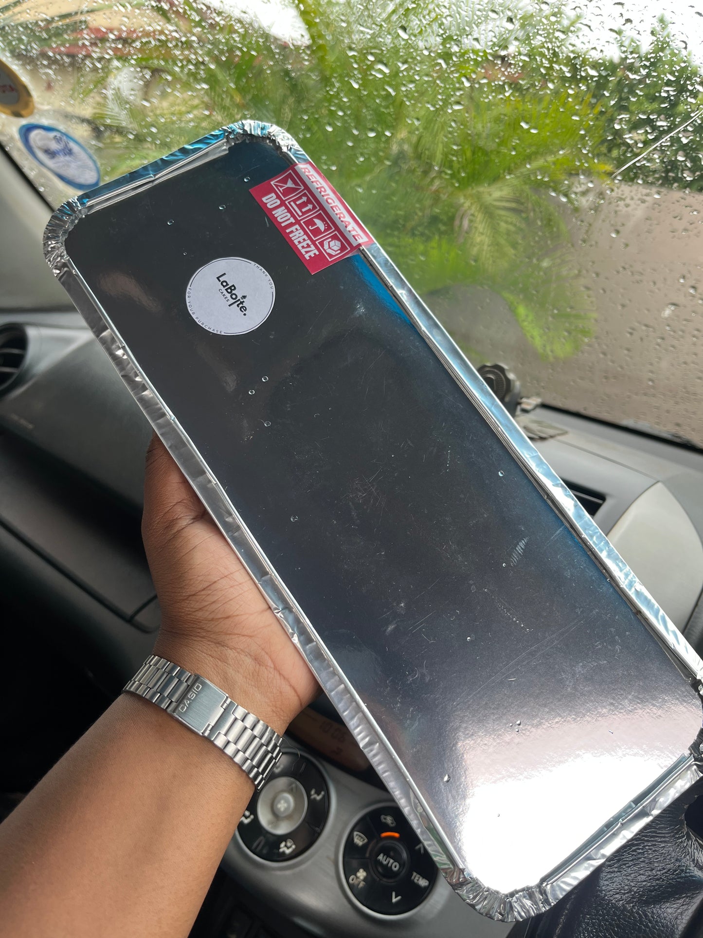 Choc chip brownie tray